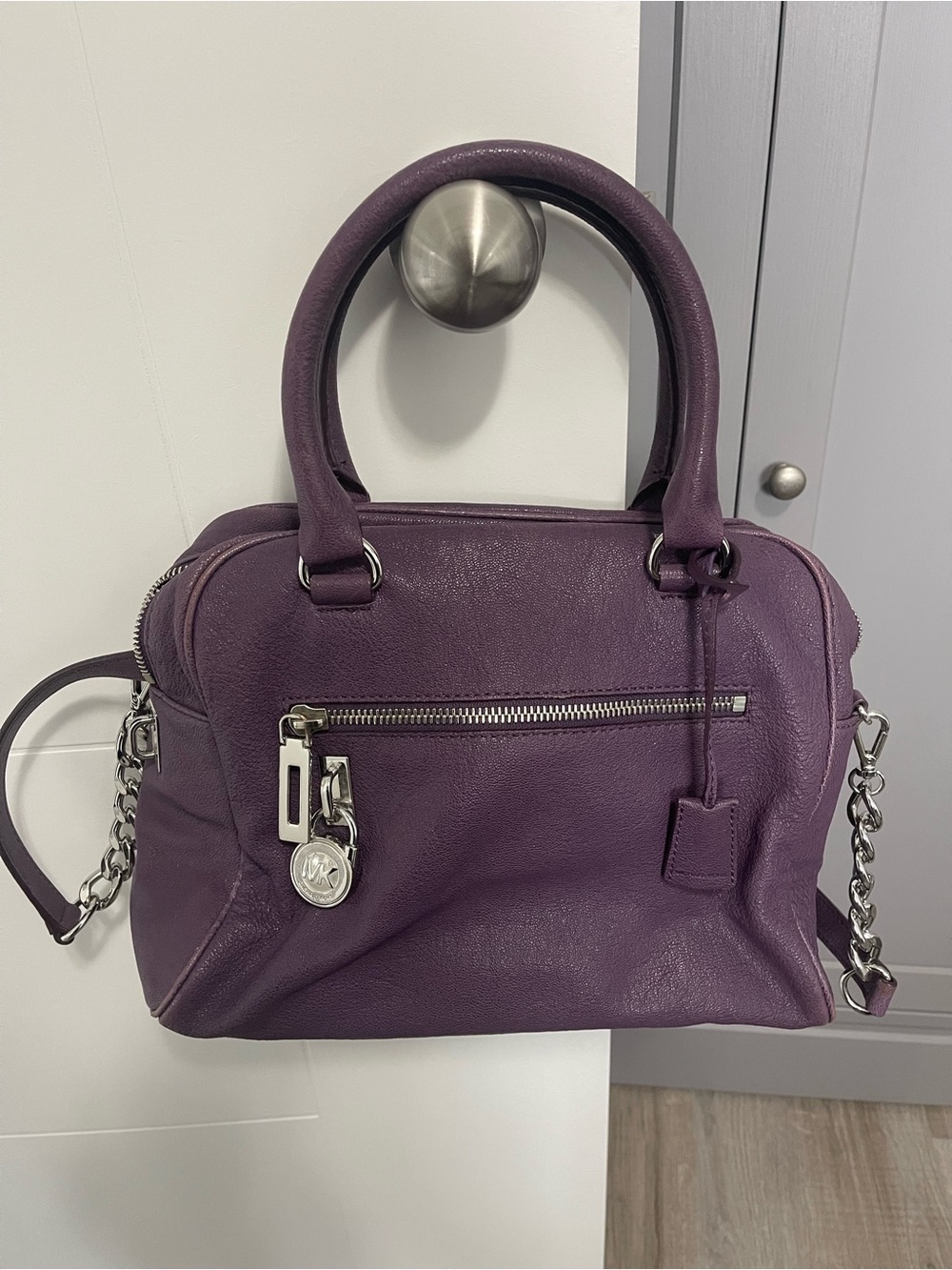 Vintage Michael Kors Purple Leather Bag